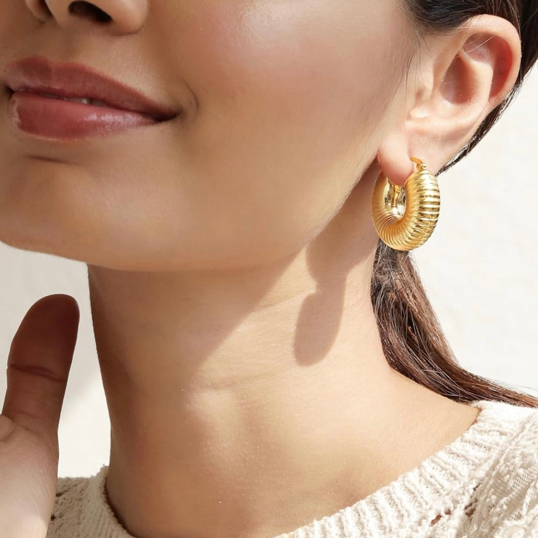 Coil Hoop Earrings